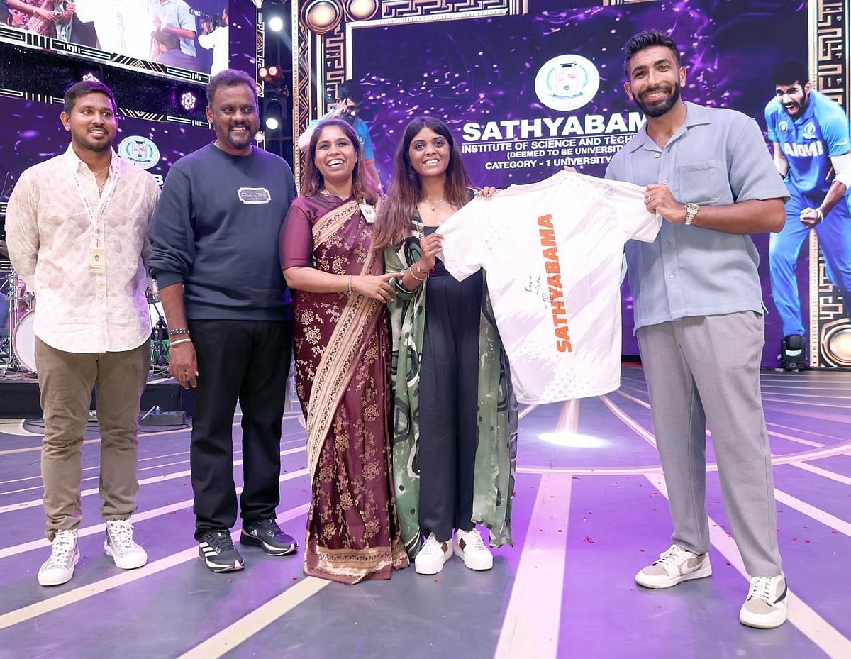 Indian Cricketer Jasprit Bumrah Highlighted The Fresher's Day At Sathyabama University